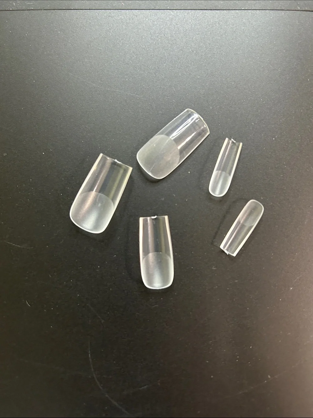 Medium Square Clear False Press On Nails